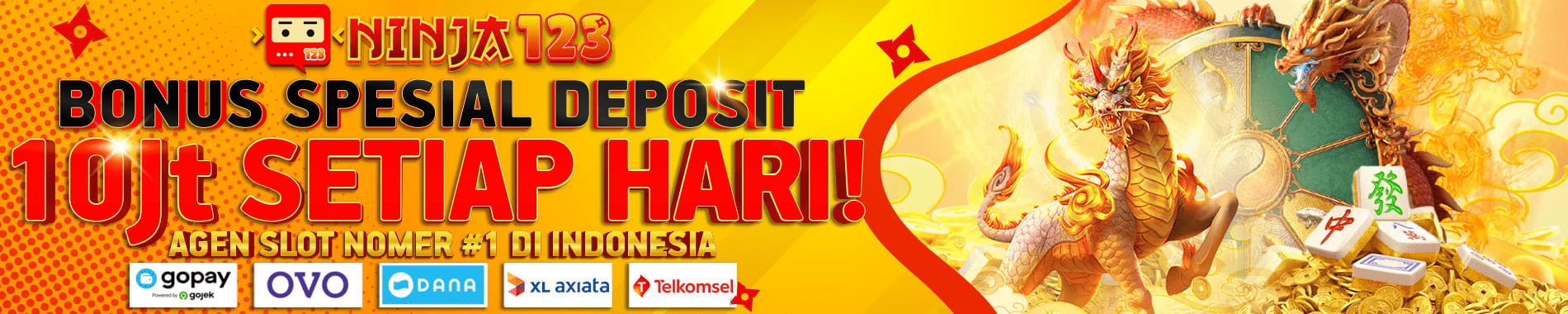 NINJA123 BONUS DEPOSIT 10JUTA SETIAP HARI